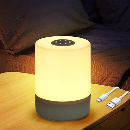 VMUTGA Lámparas de Mesita de Noche, Mini Lámpara de Mesa LED Inalámbrica