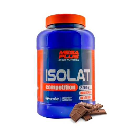 Proteína Isolat Competition - Mega Plus - Promiko - Proteína Aislada de Suero Profesional para Masa Muscular y Recuperación Rápida - Chocolate 2kg