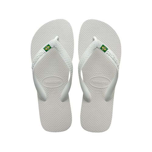 Havaianas - Top Brasil, Chanclas Cómodas, Duraderas y Ligeras, con Suela Antideslizante, Bandera de Brasil en las Tiras, Adultos, Unisex