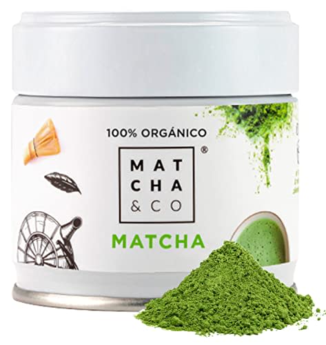 Matcha & CO Té Matcha Original Grado Ceremonial – 100% Ecológico y Natural – Polvo Orgánico de Japón – 30 g
