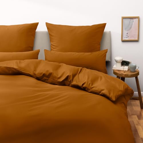 Blumtal Juego de Funda Nordica Cama 135 - Microfibra Juego de Funda Edredon 220x220 y 2 Fundas de Almohada 70x40, Certificado Oeko-Tex, Muy Suave y Transpirable - Marrón