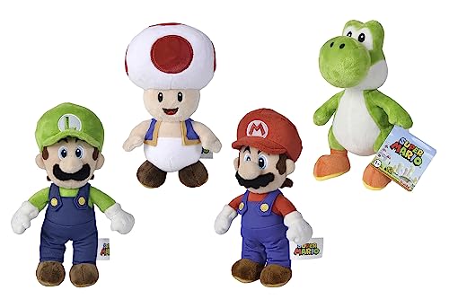 Simba - Peluche Super Mario 20cm, Material Suave, 4 Personajes Disponibles (Envío Aleatorio)
