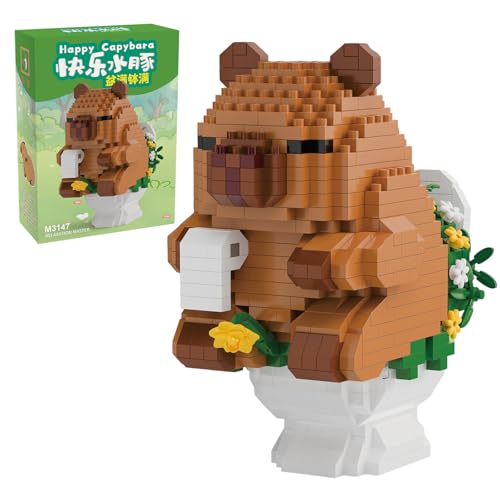 Juvanovo Bloques de Construcción Capybara, 610 Piezas Mini Bloques Capybara