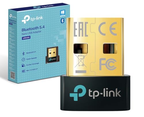 TP-Link UB500 Adaptador Bluetooth 5.3 USB, Mini para Ordenador, Portátil, Auriculares, Altavoz, Teclado