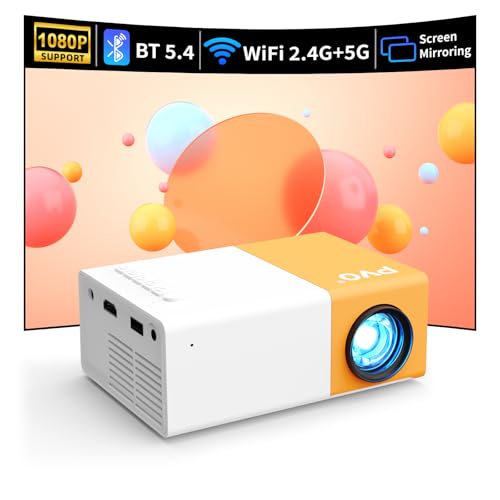 PVO WiFi Proyector Portátil YG300ProMax - Refleja Pantalla del Móvil Inalámbricamente o por Cable