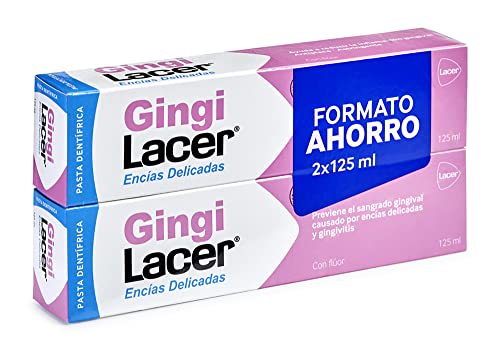 Lacer GINGI - Duplo 125 ml, Pasta de Dientes con Flúor