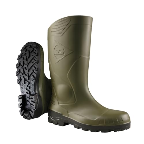 DUNLOP Devon Full Safety - Calzado de Seguridad H142611, Verde Oscuro, Talla 38 EU