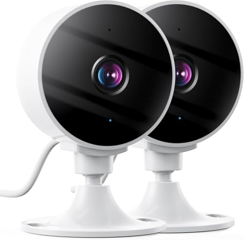 Elelink Cámara Vigilancia WiFi Interior 2K 3MP - Monitor para Bebés y Mascotas con Audio Bidireccional, Visión Nocturna y Detección de Movimiento