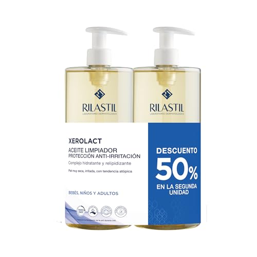 Rilastil - Duplo Xerolact Aceite Limpiador Protector, 2 x 1000 ml