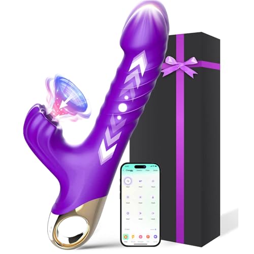 Vibrador Mujer Juguetes Eroticos Consoladores para Mujer con Vibradorador 9×9×9 Modos APP Grande Dildo Realista Succionador Clítoris