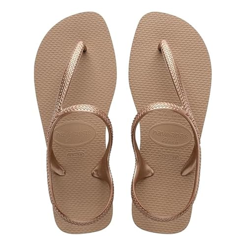 Havaianas - Flash Urban, Sandalias Cómodas, Elegantes y Versátiles, Cierre en Tobillo, Tiras Metálicas Cruzadas, Mujer