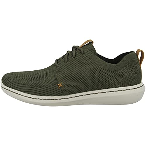 Clarks Step Urban Mix - Zapatillas Verdes Khaki para Hombre (Talla 43 EU)