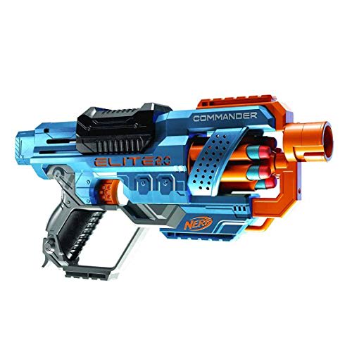 Hasbro Nerf 2.0 Commander RC-6 - Lanzador de Dardos RC con Tambor Giratorio | 12 Dardos Incluidos | Ideal para Niños y Niñas de 8+ Años