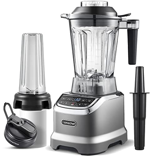 AMZCHEF 1800W Batidora de Vaso 2-EN-1