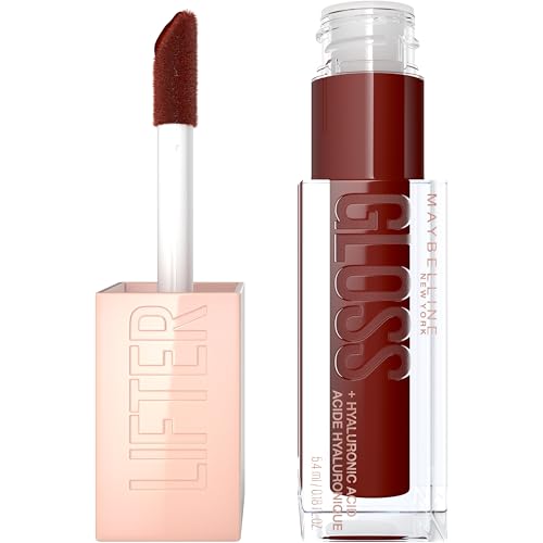 Maybelline New York Lifter Gloss - Hidratante y Efecto Voluminizador con Ácido Hialurónico (Tono Maple 028, 5.4ml)