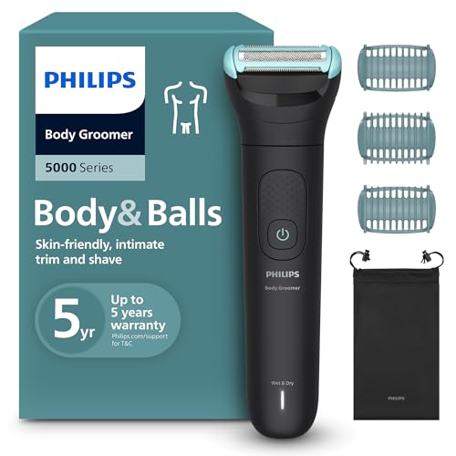 Philips Afeitadora Corporal Series 5000 BG5470/15 - Sistema Triple Protect para Zonas Íntimas