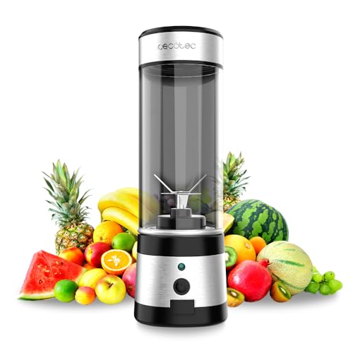 Cecotec Batidora de Vaso Portátil Individual Smoothies WanderlustMix USB