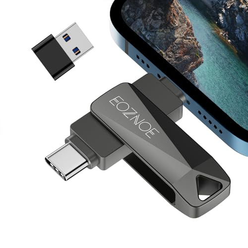 EOZNOE Memoria USB 256GB para iPhone/iPad/Android/portátil/PC, 3 en 1 Pendrive para iPhone Memoria Externa