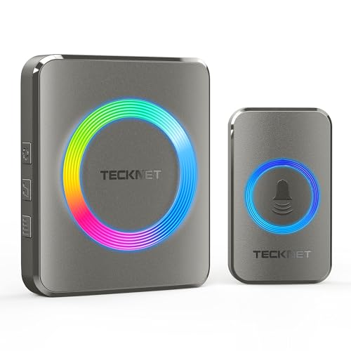 TECKNET Imbre Inalámbrico, 500m Alcance IP65 Impermeable