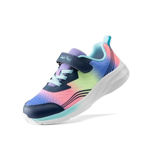 DREAM PAIRS Zapatos para Niños y Niñas - Zapatillas de Tenis Deportivas (Talla 28.5, Arco Iris/Azul)
