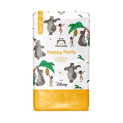 Marca Amazon - Mama Bear Disney pañales braguita, Talla 6 (15+ kg), 60 Unidad, Blanco