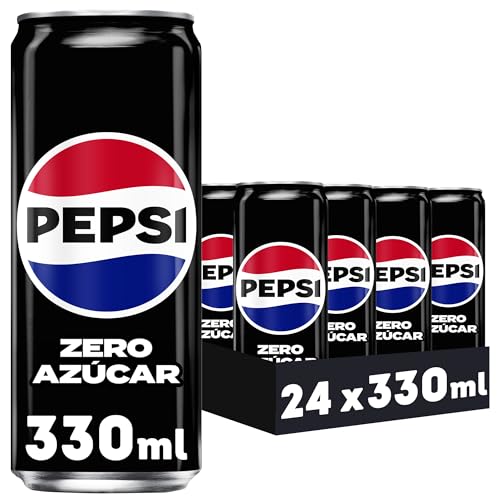 Pepsi Zero - Refresco de cola sin azúcar, pack de 24 latas de 330 ml (7.92L)