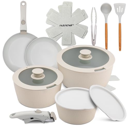 Juego de ollas NutriChef 18 piezas antiadherente