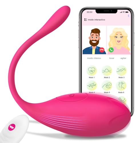 Vibrador Mujer Juguetes Eróticos para Pareja Sexuales con APP 9 Modos Vibrador Mando Distancia Juguetes Sexuales Vibradores Consoladores Control Remoto Bolas Chinas Vibradorador Clítoris