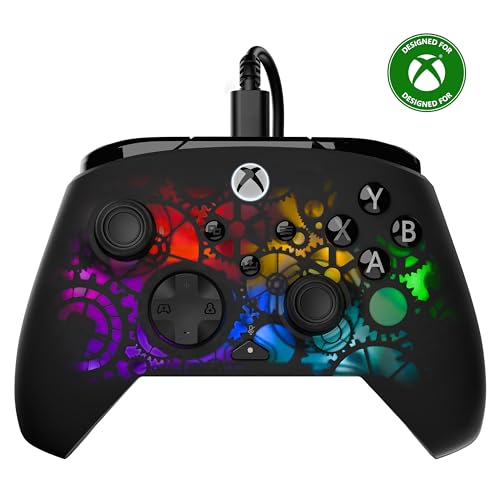 Turtle Beach Afterglow Ignite Mando de Juego RGB con Cable - Con Licencia para Xbox Series X|S, Xbox One y PC con Windows