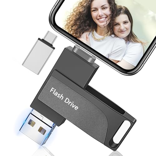 Pendrive 512 GB para Phone - Levida Pen Drive USB 4 en 1