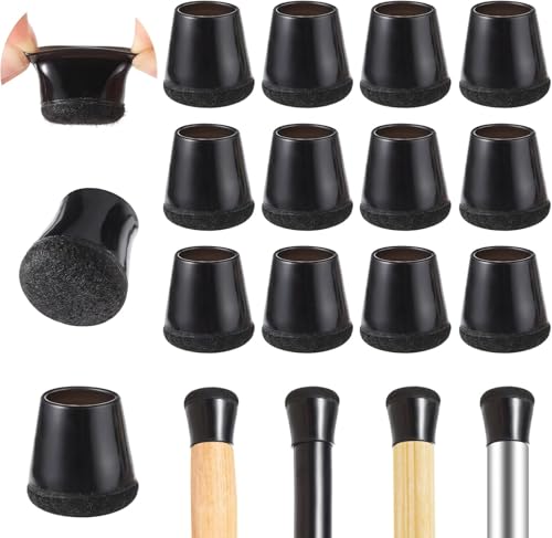 40 Piezas Protectores Patas Sillas, 14-20 mm Protector Suelo Elástica Tacos Sillas Patas Redondas para Proteger Patas de Mesa Evitar Arañazos el Suelo