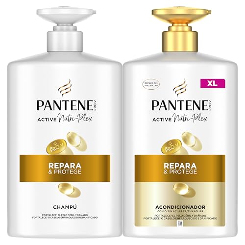 Pantene Pro-V Repara Y Protege Champú 1L + Acondicionador 800ml Con Dispensador - Pelo Seco Y Dañado