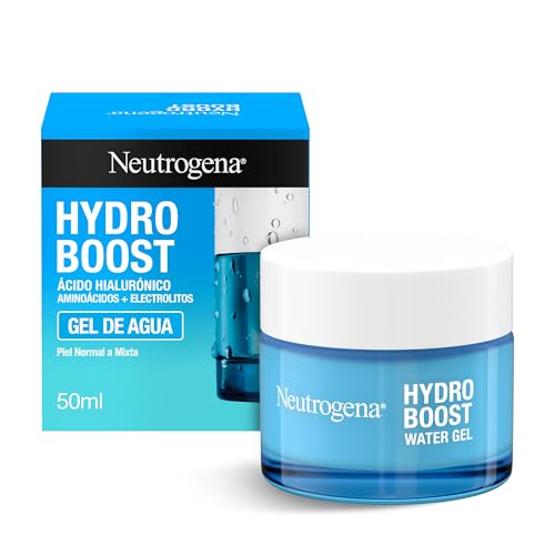 Neutrogena Hydro Boost Gel de Agua (50 ml) - Hidratación Intensa con Ácido Hialurónico | Fórmula No Grasa | Piel Normal o Mixta