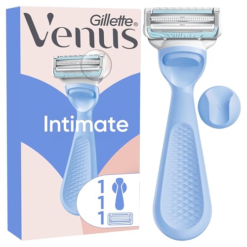 Gillette Venus Maquinilla De Depilación Para Mujer Para Ingles Y Zona Íntima, 1 Mango + 1 Recambio