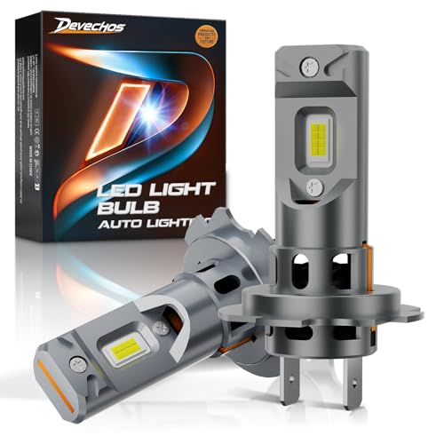DeveChos LED Bombillas Coche: Anti Error Kit de Luces LED de Repuesto para Faros Delanteros