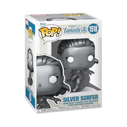 Funko Pop! Marvel: Los 4 Fantásticos 2025 - Silver Surfer - Figura de Vinilo Coleccionable - Idea de Regalo - Mercancia Oficial - Juguetes para Niños y Adultos
