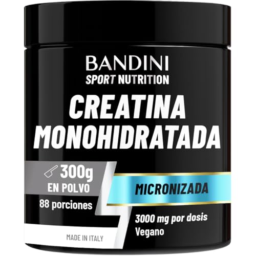 Bandini® Creatina en Polvo Micronizada - Monohidrato de Creatina 100% Puro