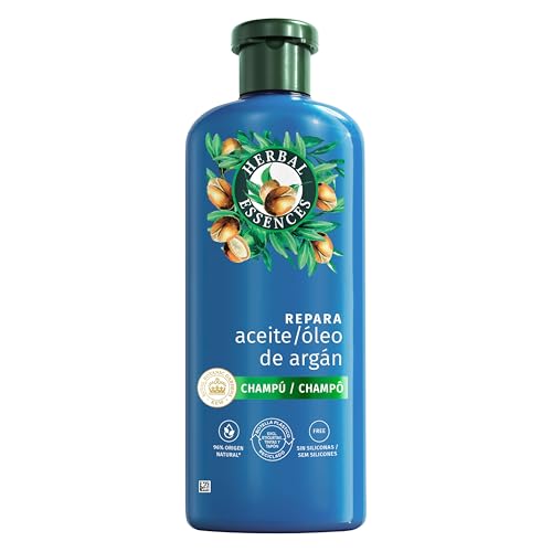 Herbal Essences Champú Reparador Aceite de Argán, 350 ml - Pelo Dañado, Hidratación Intensa y Fórmula Natural*