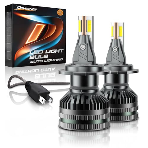 DeveChos H7 LED per Faro Lenticolare: 110W 20000LM Lampadine h7, Kit de Conversión para Auto Lampada, lenticolare Auto vled 6500K Blanco