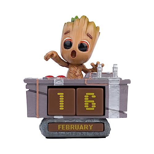Calendario Perpetuo Groot 3D - Figura de Marvel para Decoración de Habitación Juvenil