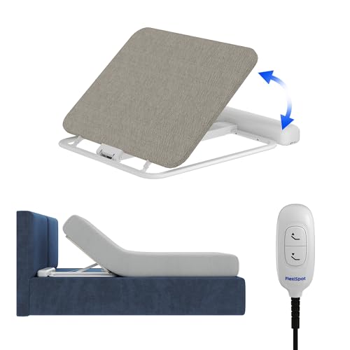 FLEXISPOT Somier Eléctrico Ajustable 0-60° - Motor Potente y Silencioso - Estructura de Acero - Barra Antideslizante - Gris