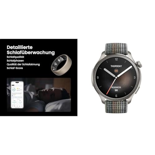 Amazfit Helio Ring + Balance - Pulsera de Actividad Inteligente con Monitorización Avanzada de Salud