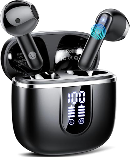 Auriculares Inalambricos Bluetooth, Auriculares Bluetooth 5.4 HiFi Estéreo con HD Mic, 40H Cascos I
                                        ...