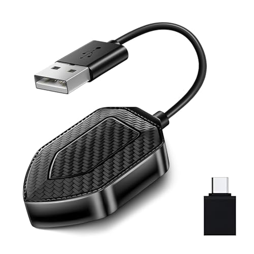 Genérico Wireless Carplay Adapter, 2-in-1 Konvertiert Das Kabel in Kabellosen Carplay Adapter