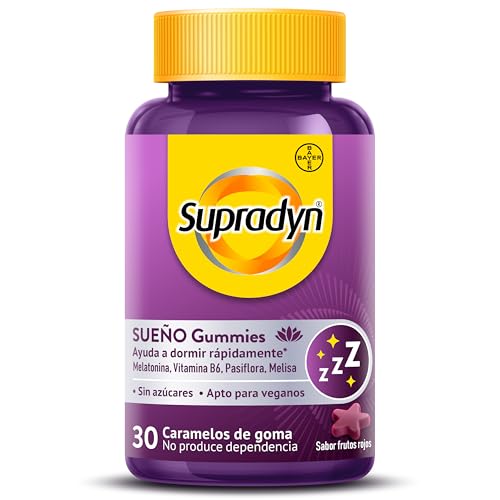 Supradyn Sueño Gummies con Melatonina, Vitamina B6, Pasiflora y Melisa