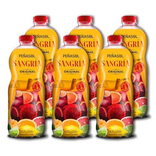 Peñasol Sangría Pet 1,5 L - Paquete de 6 x 1500 ml - Total: 9000 ml