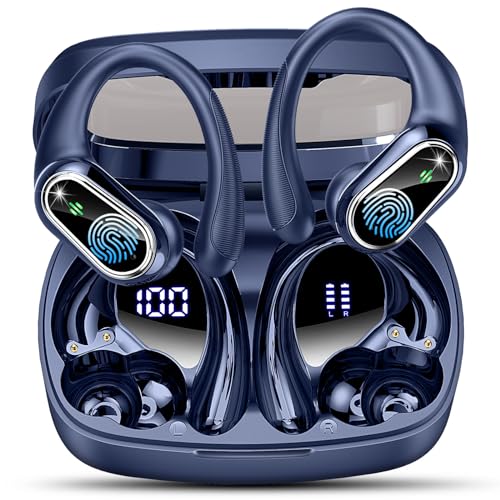 Auriculares Inalambricos Deportivos, Auriculares Bluetooth 5.3 con 4 HD Mic y Cancelacion Ruido ENC
                                        ...