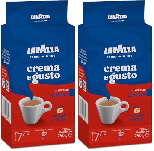 Lavazza Crema e Gusto Classico, Café Molido Natural, 250 g