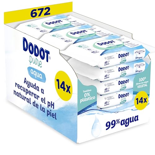 Toallitas Dodot Pure Aqua Bebé 672U 99% Agua