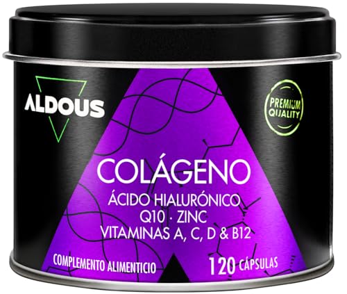Colágeno Hidrolizado Puro + Ácido Hialurónico + Coenzima Q10 + Vitaminas y B12 + Zinc - 120 días Máxima Dosis - Formula Avanzada